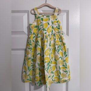 GAP KIDS LINEN LEMON GIRLS DRESS SIZE 5T